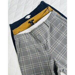 H&M Women's Dress Pants Size 8 Slim Ankle Trousers Plaid Pinstripe Work Office 3
